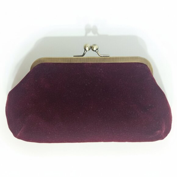 Dolce & Gabbana Merlot Velvet Clutch - Picture 2 of 14